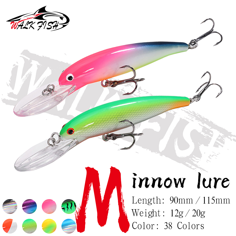 Fishing Hook Size - WALK FISH-Señuelos de pesca flotantes, pececillo