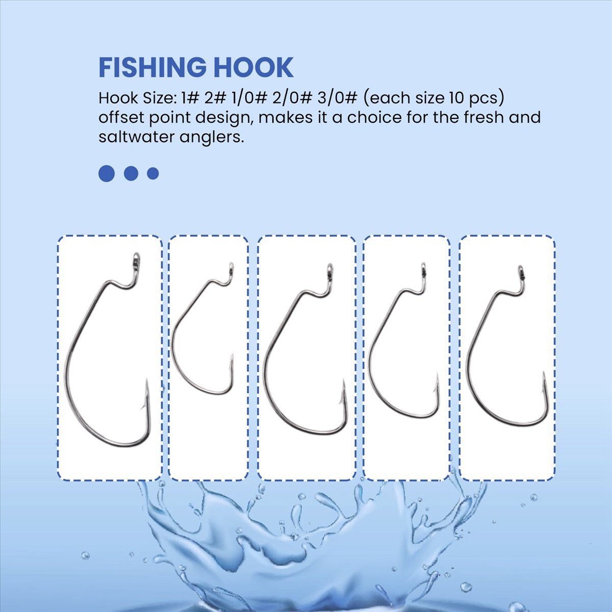 Fishing Hook Box - AD45 51 piezas de anzuelos de
