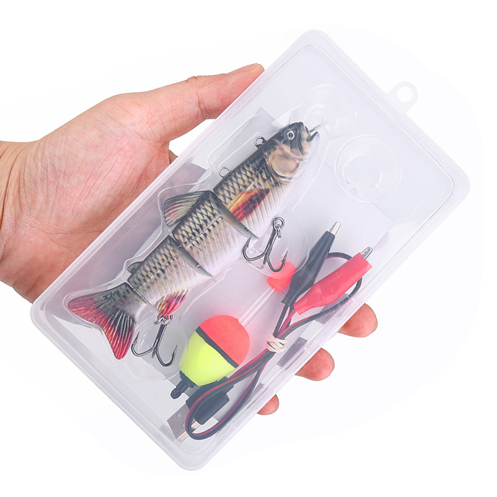 Fishing Hook Treble - Señuelo de Pesca Eléctrico Multiarticulado, Cebo