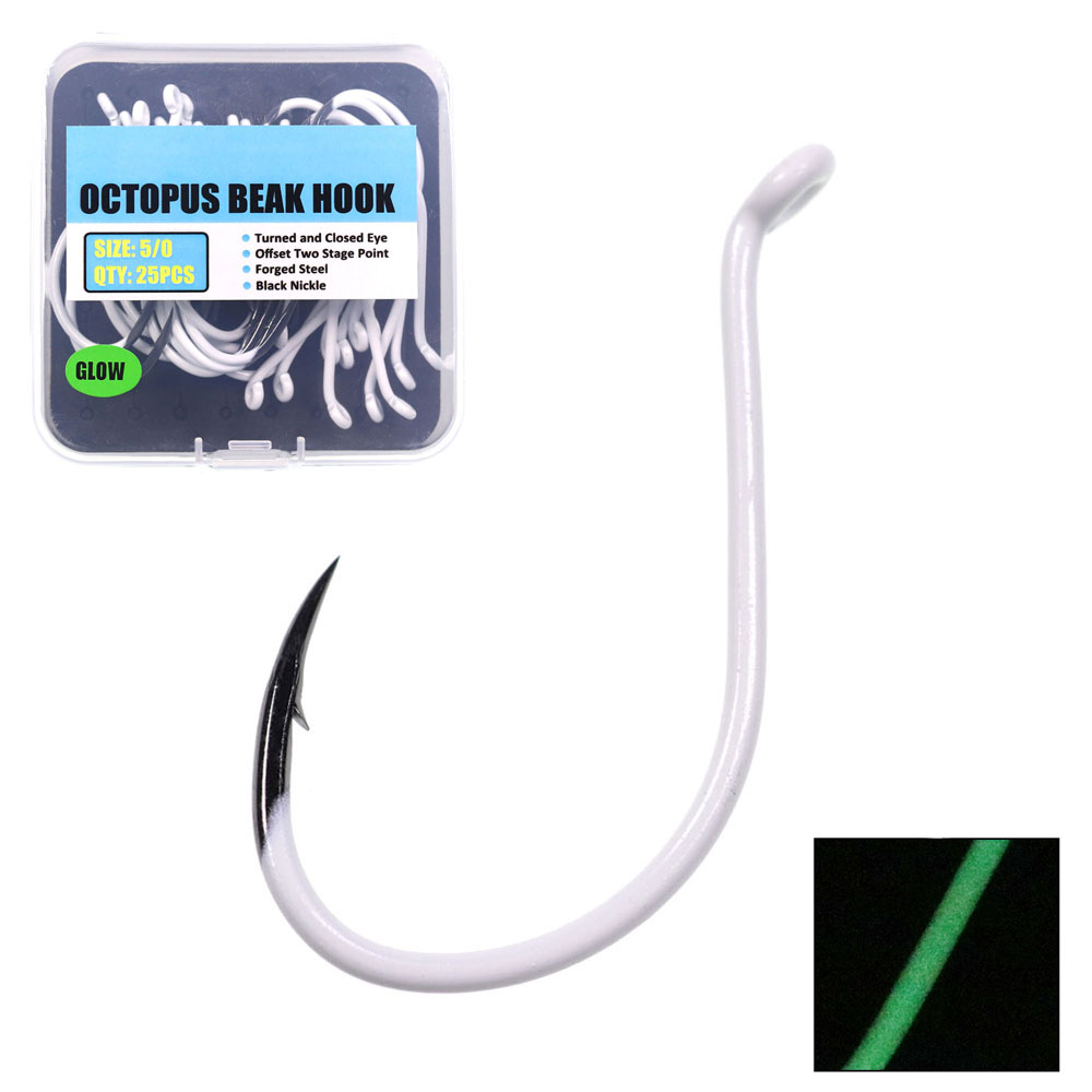 Fishing Hook Assortment - Anzuelos luminosos de acero importado para