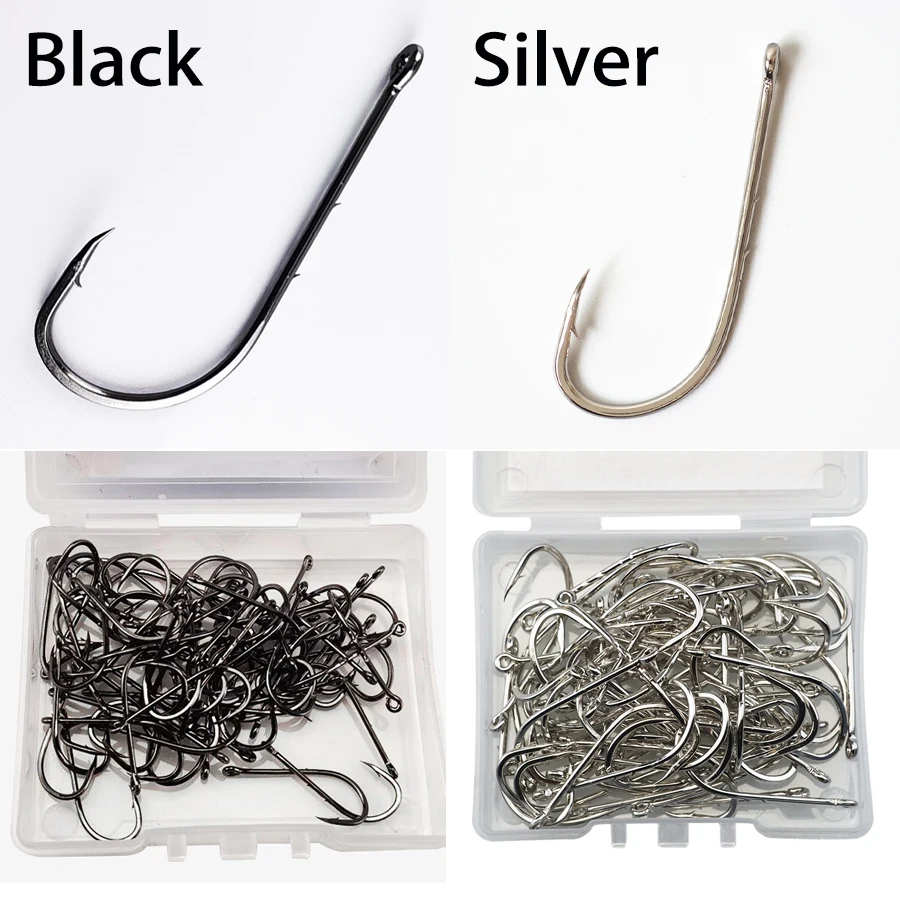 Anzuelos de pesca de caña larg - Fishing Hook Offset reseña y precio