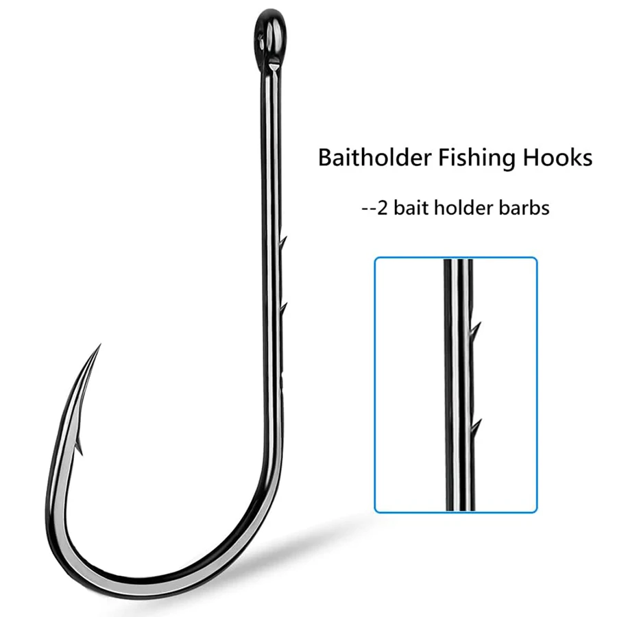Anzuelos de pesca de caña larg - Fishing Hook Offset reseña y precio