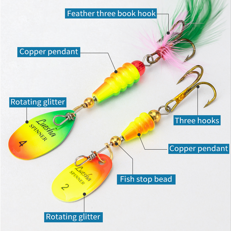 LUSHAZER 5 unids/lote cebo gir - Fishing Hook Treble reseña y precio