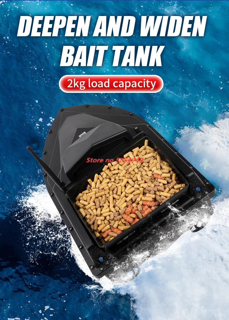 Barco Cebador RC con Posiciona - Fishing Hook Size reseña y precio