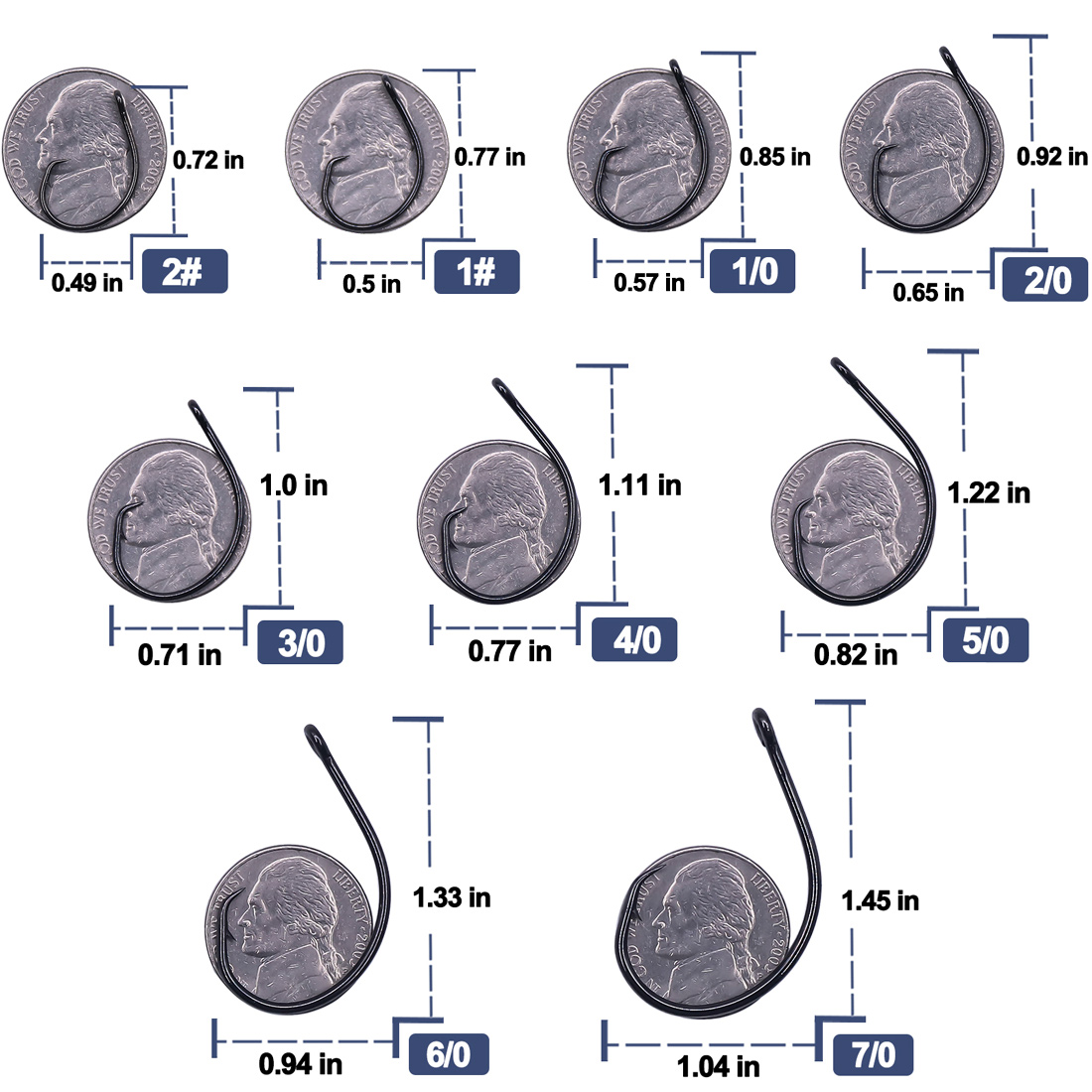 9KM 25-50 piezas de anzuelos c - Fishing Hook Offset reseña y precio