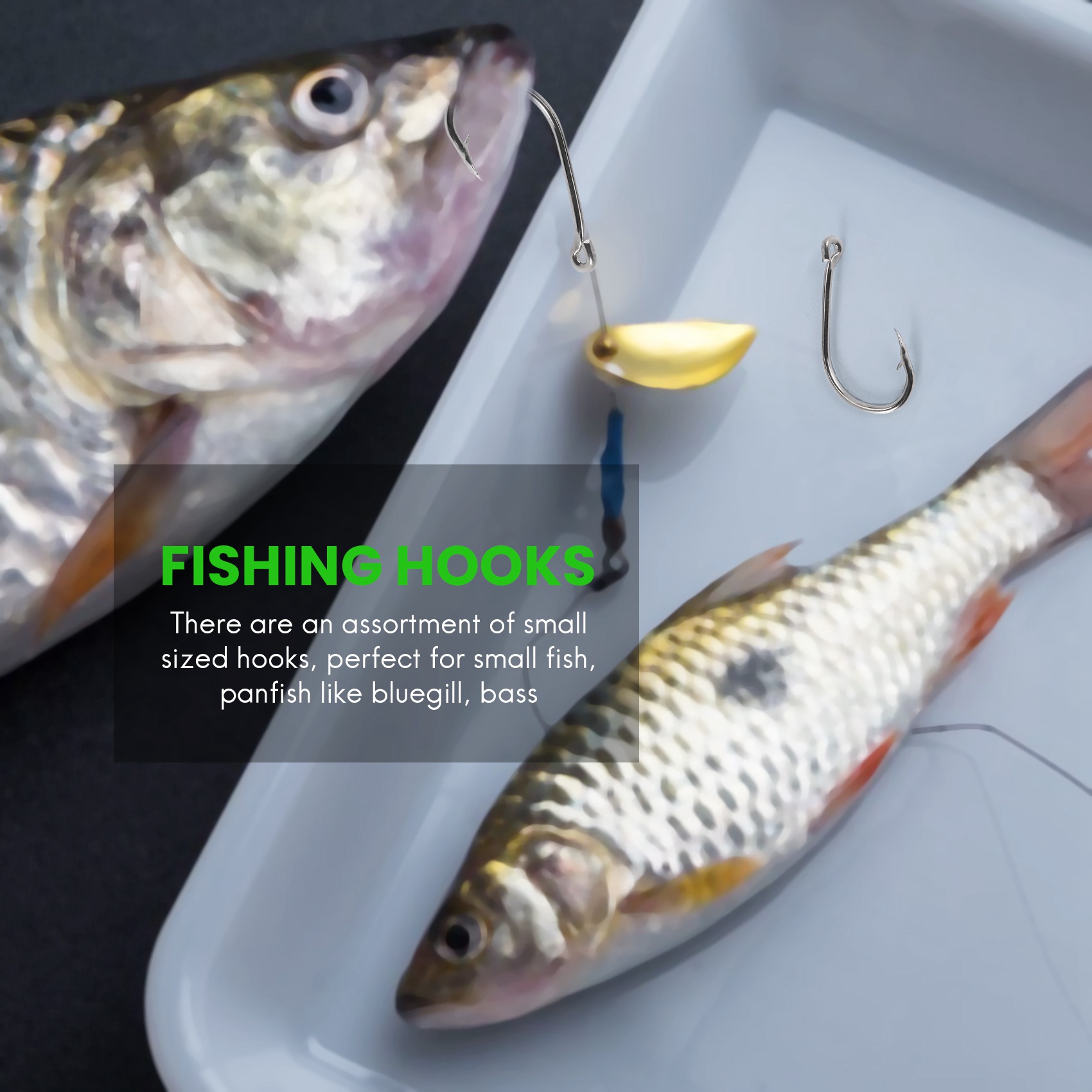 Nueva llegada 500 piezas/set d - Fishing Hook Size reseña y precio