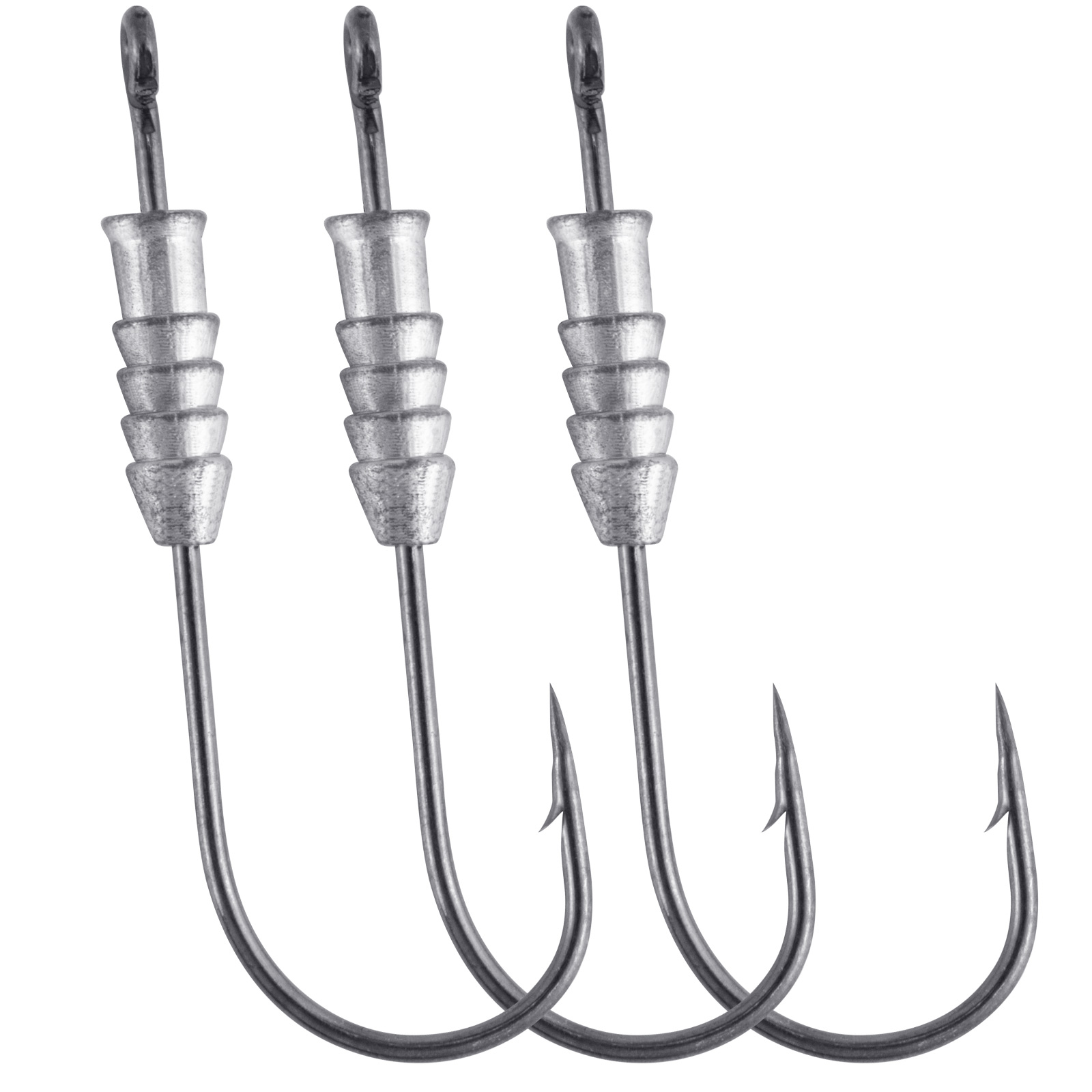 Ganchos de gusano ponderados p - Fishing Hook Offset reseña y precio