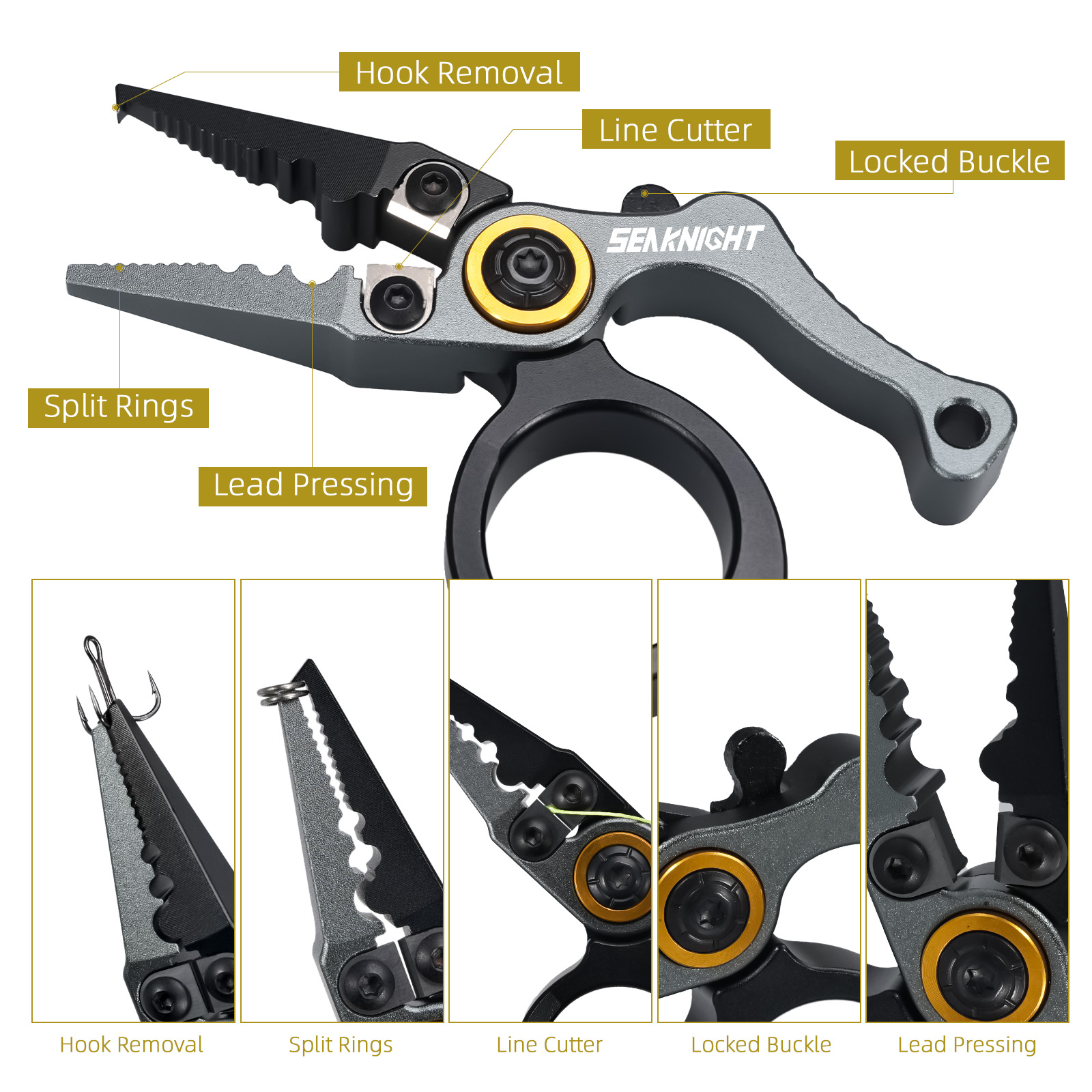 Alicates de pesca de la marca  - Fishing Hook Size reseña y precio