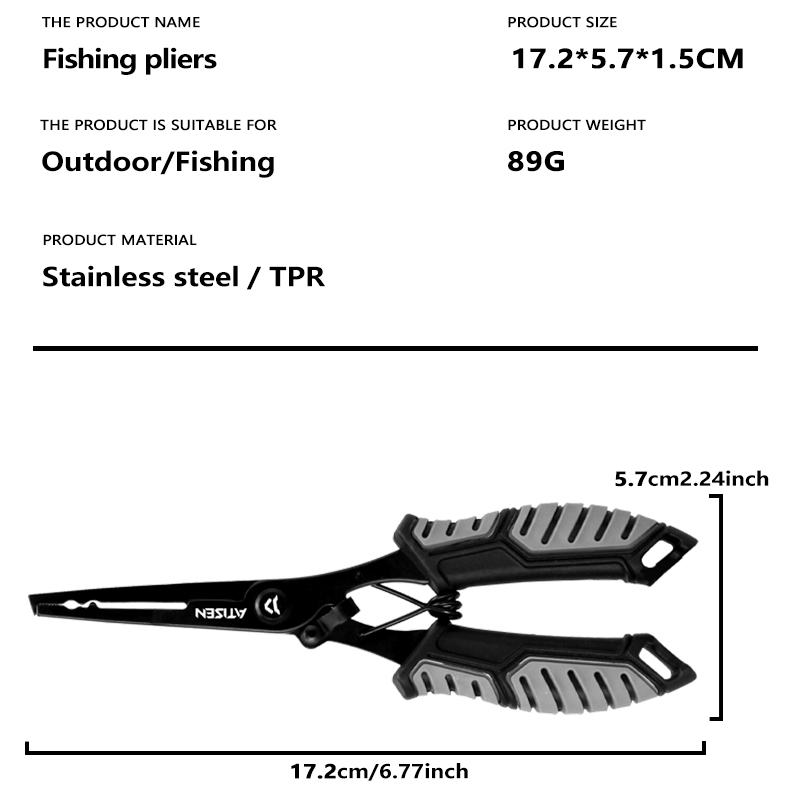 Pinzas de pesca de Punta larga - Fishing Hook Remover reseña y precio
