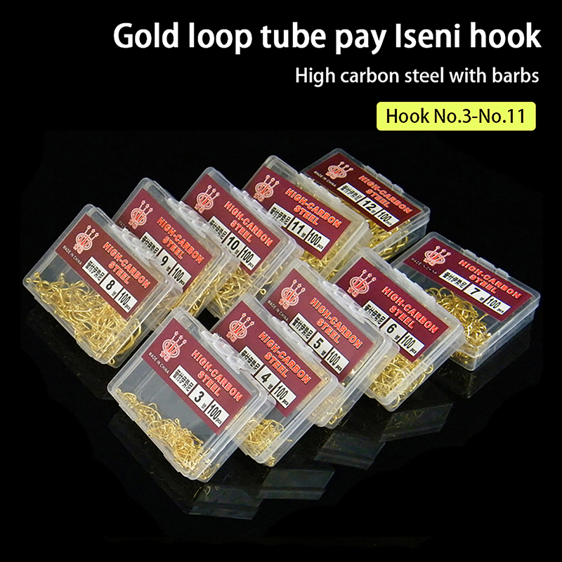 Caja de 100 anzuelos de acero  - Fishing Hook Box reseña y precio