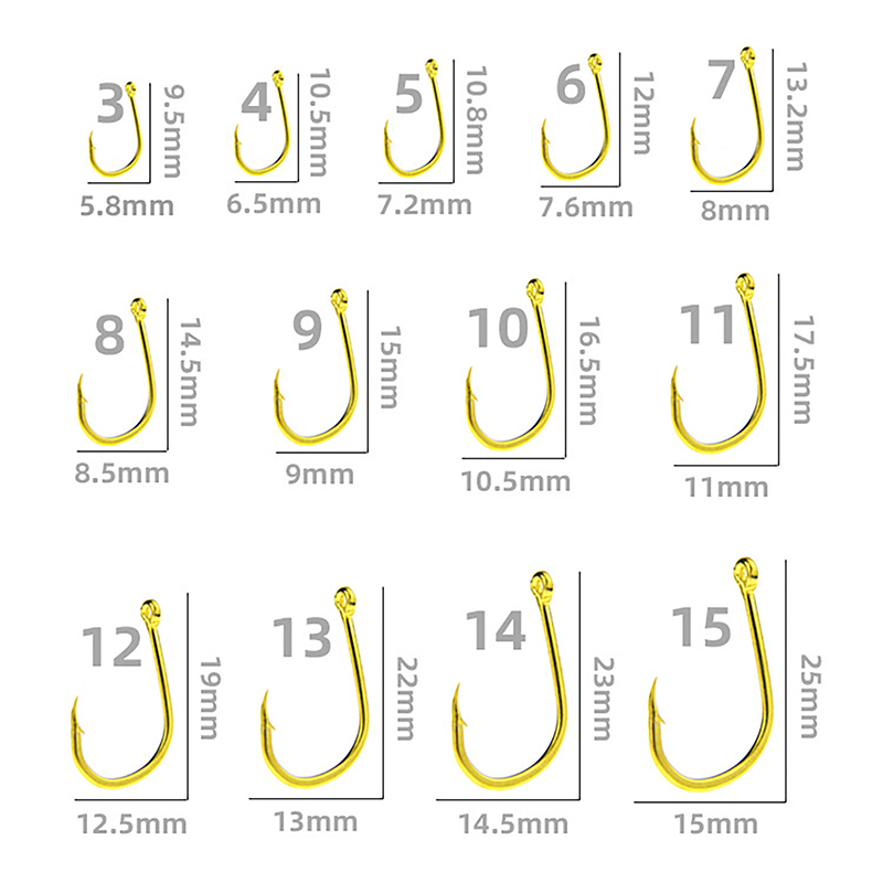 Caja de 100 anzuelos de acero  - Fishing Hook Box reseña y precio