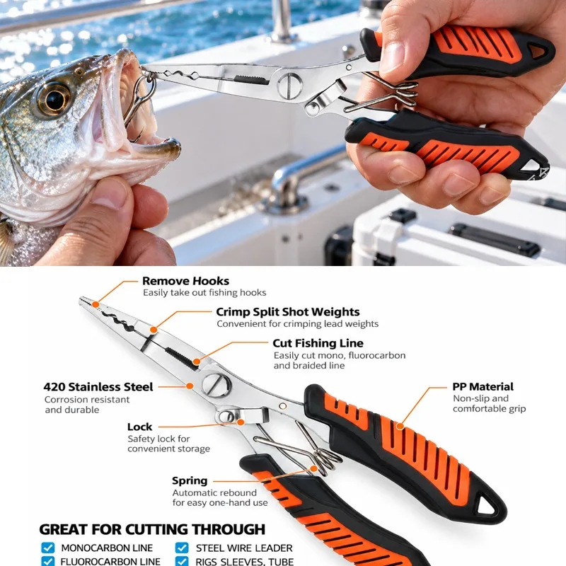 Juego de alicates de pesca mul - Fishing Hook Remover reseña y precio