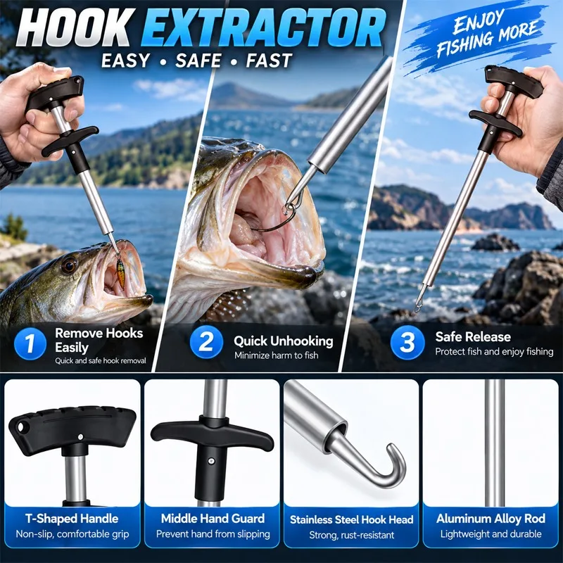 Juego de alicates de pesca mul - Fishing Hook Remover reseña y precio